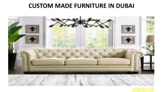 custom made furniture in dubai