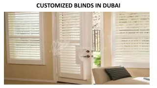 customized blinds in dubai