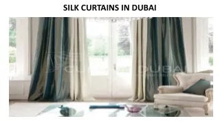 silk curtains in dubai