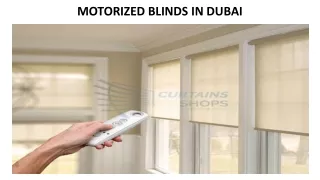 motorized blinds in dubai