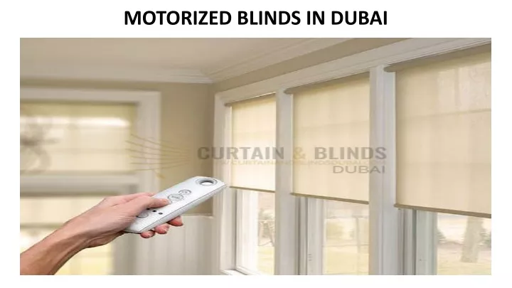 motorized blinds in dubai