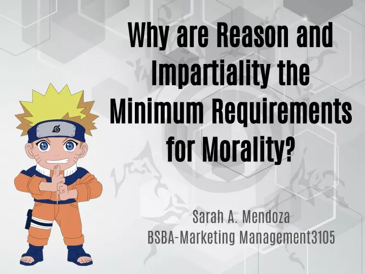 why are reason and impartiality the minimum