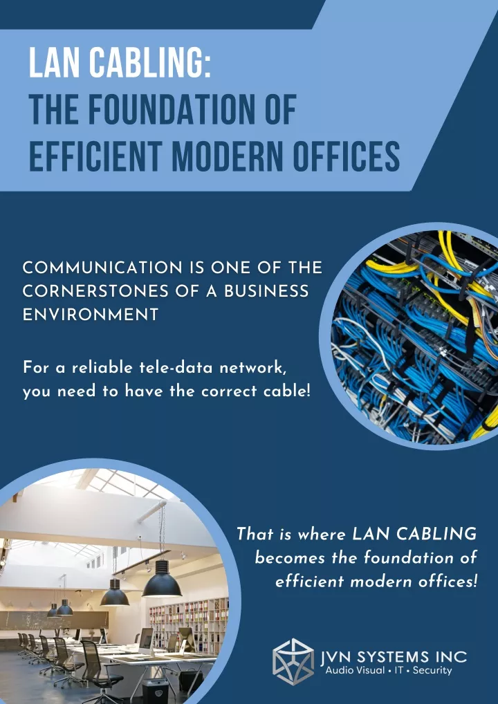 lan cabling the foundation of efficient modern