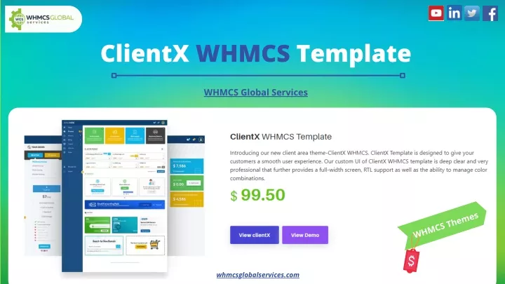 clientx whmcs template