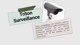 Commercial Security Camera Edmonton