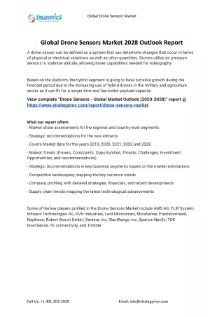 global drone sensors market