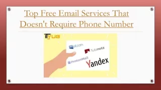 create email account without phone number