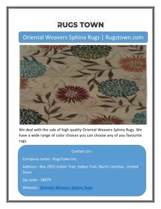 oriental weavers sphinx rugs rugstown com