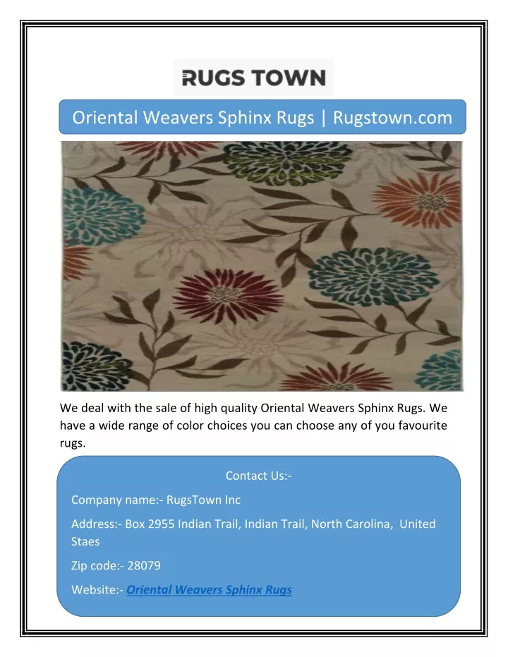 oriental weavers sphinx rugs rugstown com