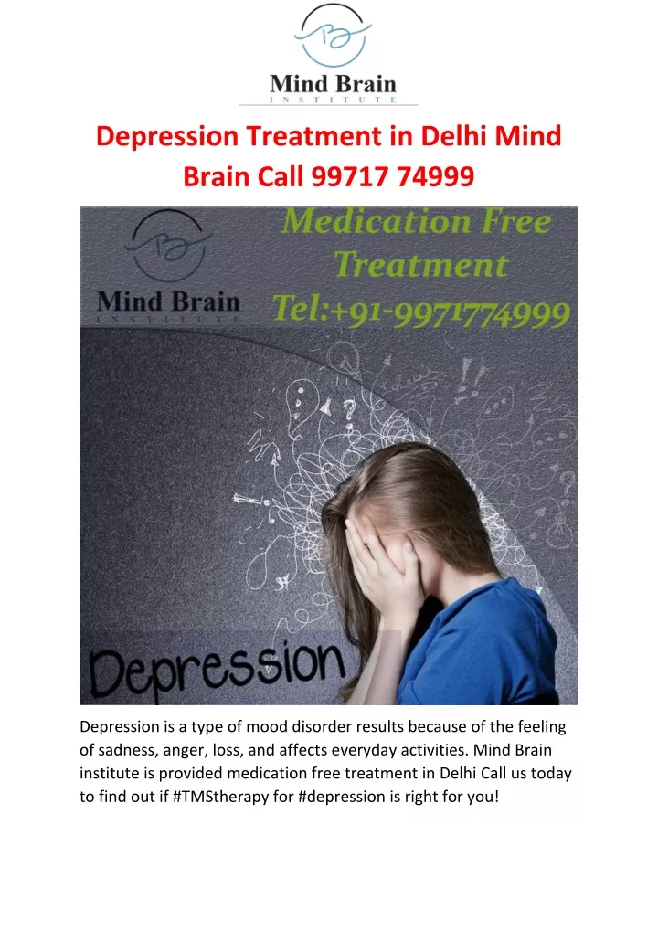 depression treatment in delhi mind brain call