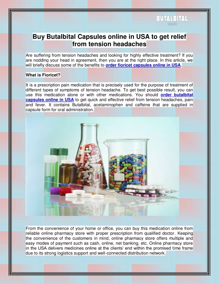 buy butalbital capsules online