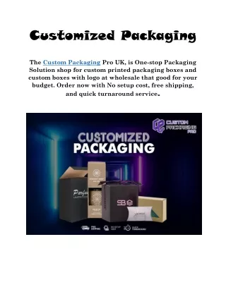 customized packaging