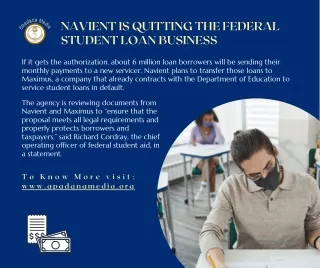 Navient is quitting the federal student loan business | News Agency in MI