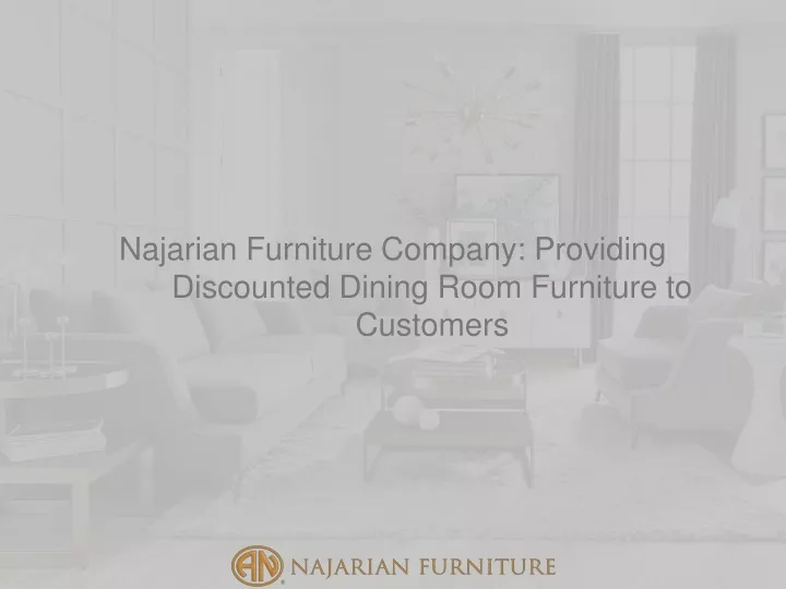 najarian furniture company providing discounted