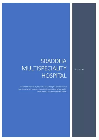 Best Neuro Surgery at Sraddha Multispeciality Hospital Visakhapatnam
