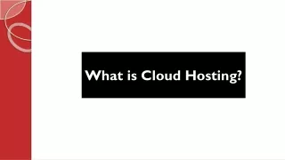 what is cloud hosting