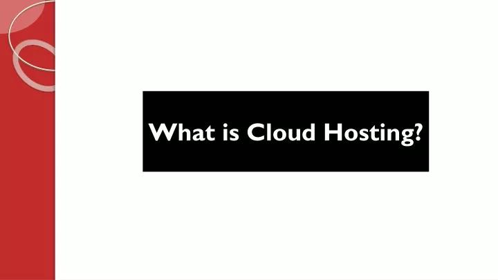 what is cloud hosting