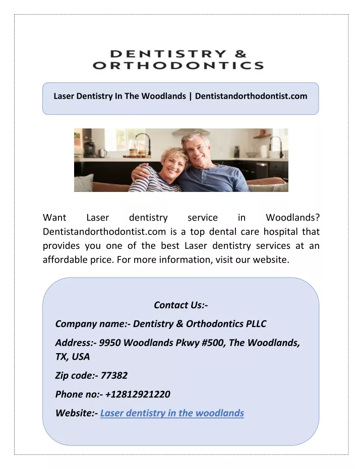 laser dentistry in the woodlands