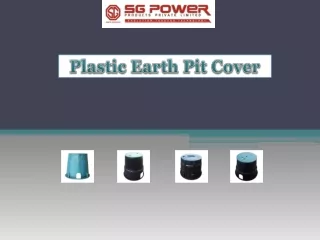 SG Earthing Electrode: Plastic Earth Pit Cover