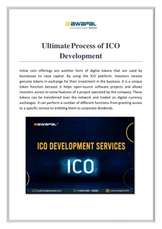 ultimate process of ico development