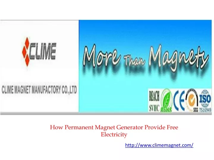 how permanent magnet generator provide free
