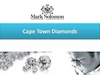 Largest Selection of Loose Certified Diamonds in Cape Town