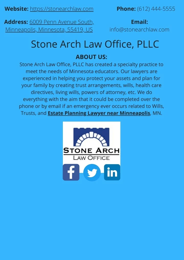 PPT Stone Arch Law Office, PLLC PowerPoint Presentation, free