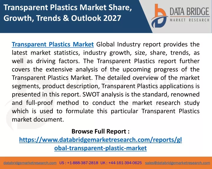 transparent plastics market share growth trends