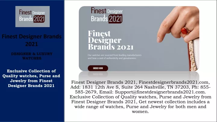 finest designer brands 2021