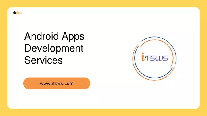 android apps development services