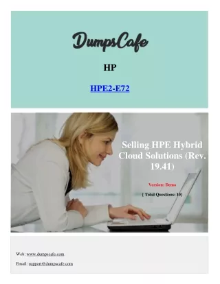 DumpsCafe HP-HPE2-E72