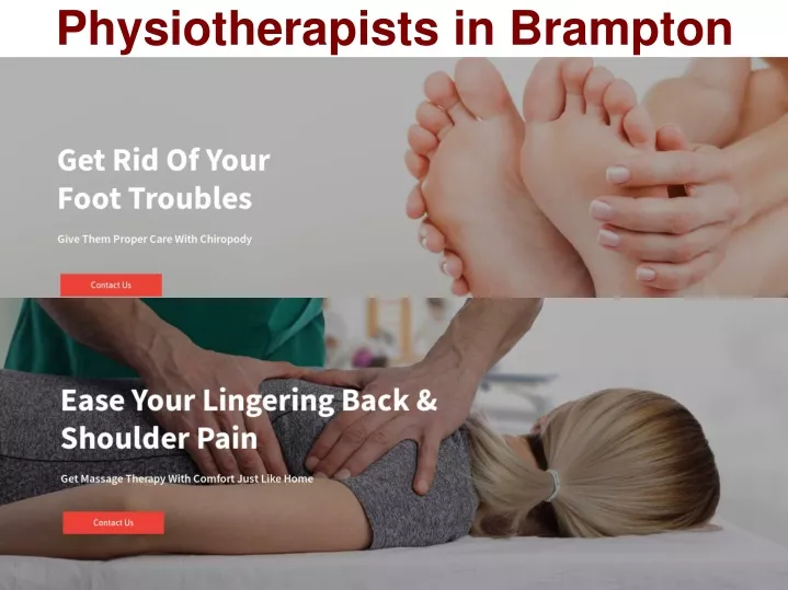 physiotherapists in brampton