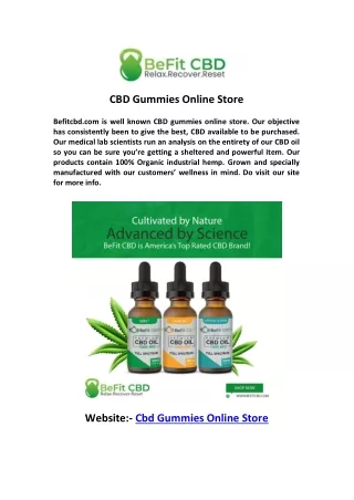 CBD Gummies Online Store
