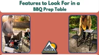 Features to Look for In a BBQ Prep Table