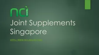 Best Joint Supplements in Singapore