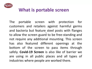 what is portable screen