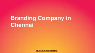 Branding Company in Chennai -The Bumblebee Branding Company