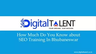 How Much Do You Know About SEO Training In Bhubaneswar