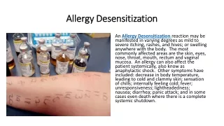 Allergy desensitization near me