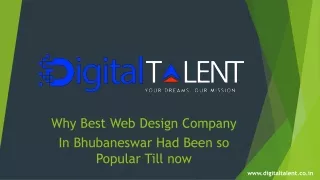Why Best Web design Company in Bhubaneswar had Been so Popular Till Now