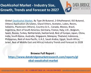 OxoAlcohol Market