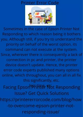 printer error code