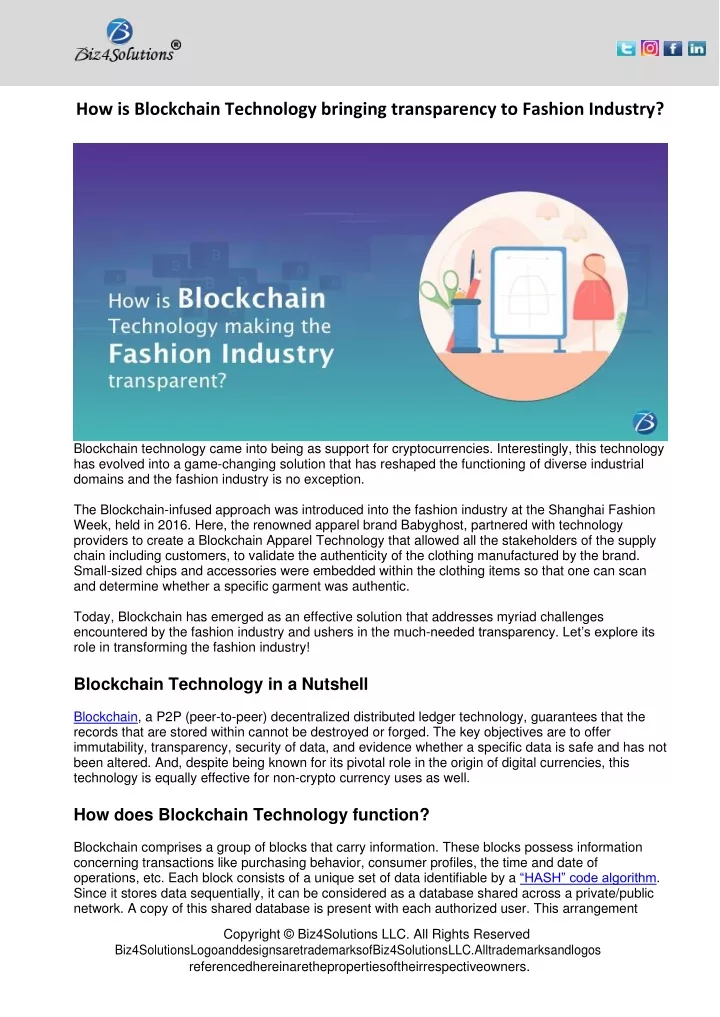 how is blockchain technology bringing