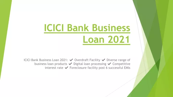 icici bank business loan 2021