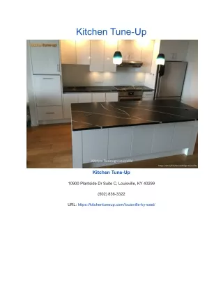 kitchen tune up