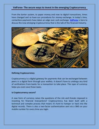 valforex the secure ways to invest