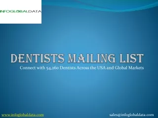 Buy Dentists Mailing List | Buy Dental Professional Mailing Lists