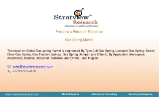 presents a research report on gas spring market