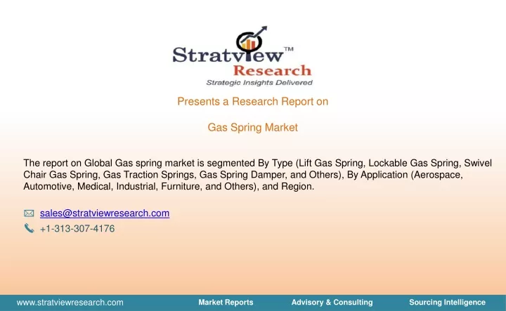 presents a research report on gas spring market