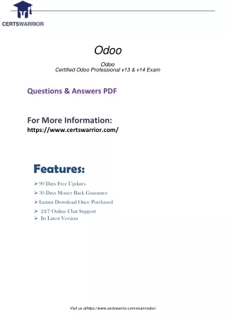 certification Book Training Odoo 2021